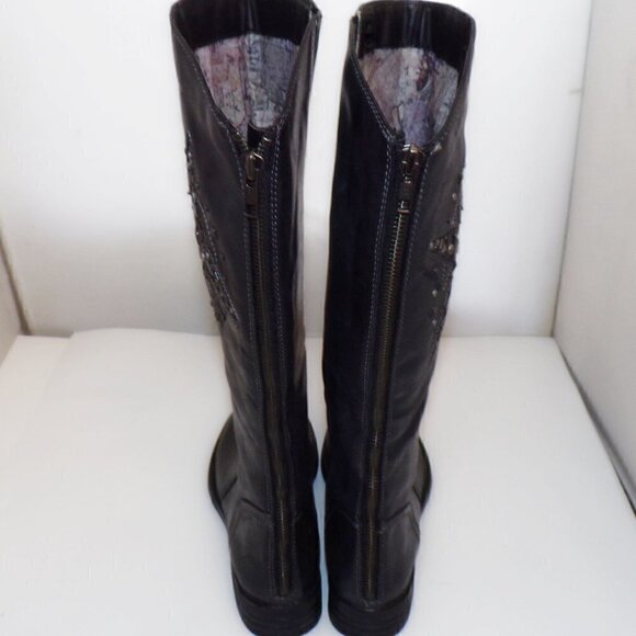 BUSSOLA Anthropologie Star Studded Riding Boots sz 38 7.5 NEW - Picture 8 of 10
